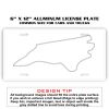 6 X 12 Full Size Aluminum License Plate for Cars and Trucks  Thumbnail
