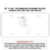 6 X 12 Full Size Aluminum License Plate for Cars and Trucks  Thumbnail