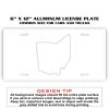6 X 12 Full Size Aluminum License Plate for Cars and Trucks  Thumbnail