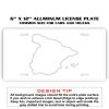 6 X 12 Full Size Aluminum License Plate for Cars and Trucks  Thumbnail