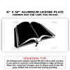 6 X 12 Full Size Aluminum License Plate for Cars and Trucks  Thumbnail