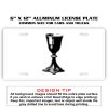 6 X 12 Full Size Aluminum License Plate for Cars and Trucks  Thumbnail