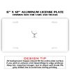 6 X 12 Full Size Aluminum License Plate for Cars and Trucks  Thumbnail