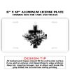 6 X 12 Full Size Aluminum License Plate for Cars and Trucks  Thumbnail