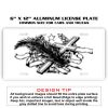 6 X 12 Full Size Aluminum License Plate for Cars and Trucks  Thumbnail