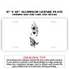 6 X 12 Full Size Aluminum License Plate for Cars and Trucks  Thumbnail