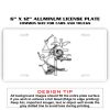 6 X 12 Full Size Aluminum License Plate for Cars and Trucks  Thumbnail