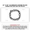 6 X 12 Full Size Aluminum License Plate for Cars and Trucks  Thumbnail