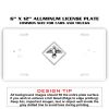 6 X 12 Full Size Aluminum License Plate for Cars and Trucks  Thumbnail
