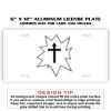 6 X 12 Full Size Aluminum License Plate for Cars and Trucks  Thumbnail