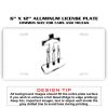 6 X 12 Full Size Aluminum License Plate for Cars and Trucks  Thumbnail