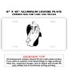 6 X 12 Full Size Aluminum License Plate for Cars and Trucks  Thumbnail