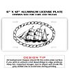 6 X 12 Full Size Aluminum License Plate for Cars and Trucks  Thumbnail