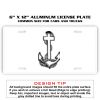 6 X 12 Full Size Aluminum License Plate for Cars and Trucks  Thumbnail