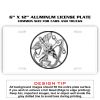 6 X 12 Full Size Aluminum License Plate for Cars and Trucks  Thumbnail