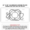 6 X 12 Full Size Aluminum License Plate for Cars and Trucks  Thumbnail