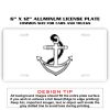 6 X 12 Full Size Aluminum License Plate for Cars and Trucks  Thumbnail