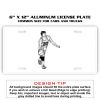 6 X 12 Full Size Aluminum License Plate for Cars and Trucks  Thumbnail