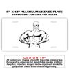 6 X 12 Full Size Aluminum License Plate for Cars and Trucks  Thumbnail