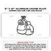 6 X 12 Full Size Aluminum License Plate for Cars and Trucks  Thumbnail