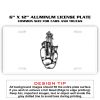 6 X 12 Full Size Aluminum License Plate for Cars and Trucks  Thumbnail