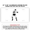 6 X 12 Full Size Aluminum License Plate for Cars and Trucks  Thumbnail