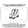 6 X 12 Full Size Aluminum License Plate for Cars and Trucks  Thumbnail