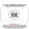 6 X 12 Full Size Aluminum License Plate for Cars and Trucks  Thumbnail