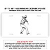 6 X 12 Full Size Aluminum License Plate for Cars and Trucks  Thumbnail