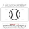 6 X 12 Full Size Aluminum License Plate for Cars and Trucks  Thumbnail