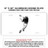 6 X 12 Full Size Aluminum License Plate for Cars and Trucks  Thumbnail