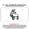 6 X 12 Full Size Aluminum License Plate for Cars and Trucks  Thumbnail