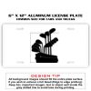6 X 12 Full Size Aluminum License Plate for Cars and Trucks  Thumbnail