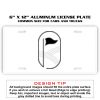 6 X 12 Full Size Aluminum License Plate for Cars and Trucks  Thumbnail