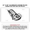 6 X 12 Full Size Aluminum License Plate for Cars and Trucks  Thumbnail