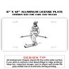 6 X 12 Full Size Aluminum License Plate for Cars and Trucks  Thumbnail