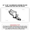 6 X 12 Full Size Aluminum License Plate for Cars and Trucks  Thumbnail