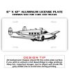 6 X 12 Full Size Aluminum License Plate for Cars and Trucks  Thumbnail