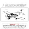 6 X 12 Full Size Aluminum License Plate for Cars and Trucks  Thumbnail