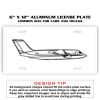 6 X 12 Full Size Aluminum License Plate for Cars and Trucks  Thumbnail