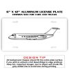 6 X 12 Full Size Aluminum License Plate for Cars and Trucks  Thumbnail