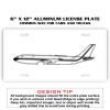 6 X 12 Full Size Aluminum License Plate for Cars and Trucks  Thumbnail