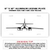 6 X 12 Full Size Aluminum License Plate for Cars and Trucks  Thumbnail