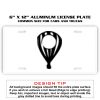 6 X 12 Full Size Aluminum License Plate for Cars and Trucks  Thumbnail