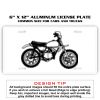 6 X 12 Full Size Aluminum License Plate for Cars and Trucks  Thumbnail