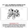 6 X 12 Full Size Aluminum License Plate for Cars and Trucks  Thumbnail