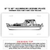 6 X 12 Full Size Aluminum License Plate for Cars and Trucks  Thumbnail