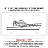 6 X 12 Full Size Aluminum License Plate for Cars and Trucks  Thumbnail