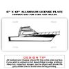 6 X 12 Full Size Aluminum License Plate for Cars and Trucks  Thumbnail