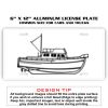 6 X 12 Full Size Aluminum License Plate for Cars and Trucks  Thumbnail